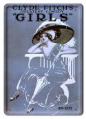 GIRLS METALOWY SZYLD OBRAZEK VINTAGE RETRO# 02159