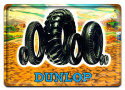 DUNLOP METALOWY SZYLD PLAKAT VINTAGE RETRO #01345