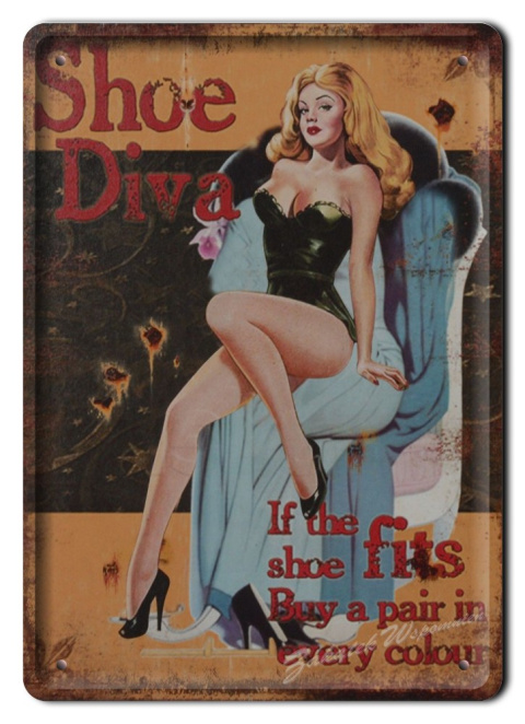 DIVA METALOWY SZYLD OBRAZEK PLAKAT RETRO #02980