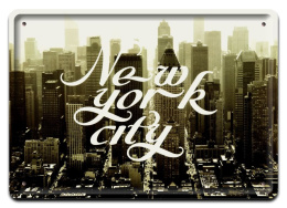 NEW YORK CITY METALOWY SZYLD VINTAGE RETRO #00954