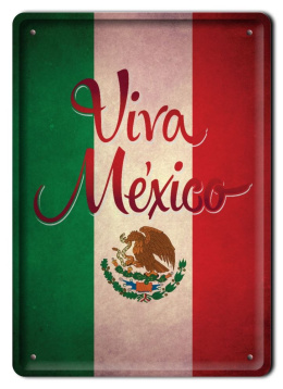 VIVA MEXICO METALOWY SZYLD OBRAZEK RETRO #05044