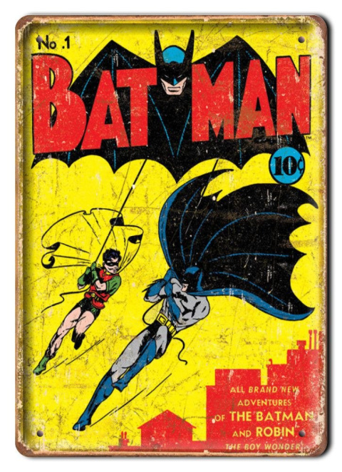 BATMAN METALOWY SZYLD PLAKAT VINTAGE RETRO #07051