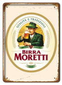 BIRRA MORETTI PIWO METALOWY SZYLD RETRO #07362