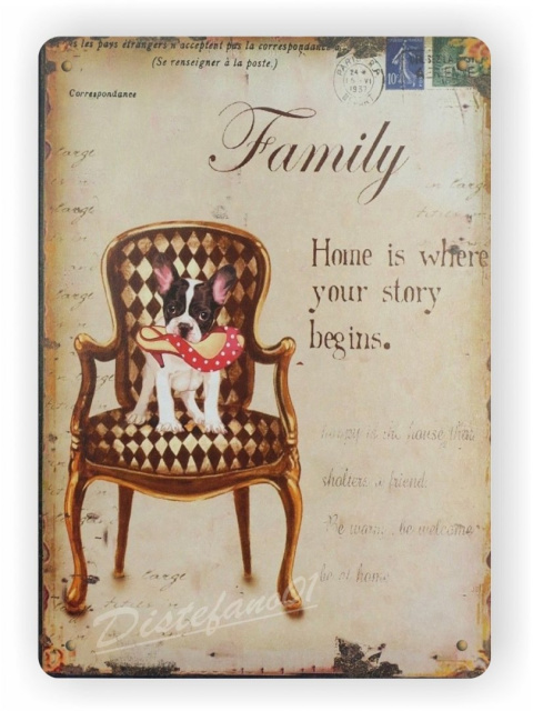 FAMILY METALOWY SZYLD PLAKAT OBRAZEK RETRO #03069