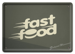 FAST FOOD METALOWY SZYLD OBRAZEK VINTAGE #03639