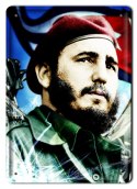 FIDEL CASTRO METALOWY SZYLD OBRAZEK VINTAGE #01986