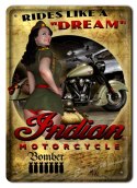 INDIAN HARLEY METALOWY SZYLD OBRAZEK RETRO #03449