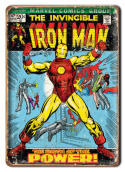 IRON MAN METALOWY SZYLD PLAKAT VINTAGE RETRO #07054