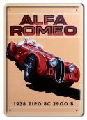 ALFA ROMEO METALOWY SZYLD VINTAGE RETRO #08180