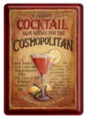 COSMOPOLITAN DRINK METALOWY SZYLD RETRO #00923