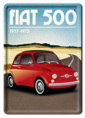 FIAT 500 METALOWY SZYLD VINTAGE RETRO #08194