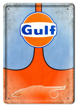 GULF METALOWY SZYLD PLAKAT VINTAGE RETRO #08344