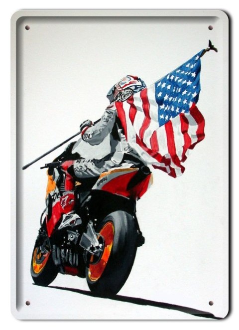 MOTOCYKL METALOWY SZYLD PLAKAT VINTAGE RETRO#08503