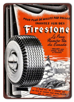 FIRESTONE METALOWY SZYLD PLAKAT RETRO #08532