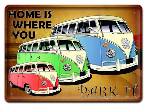 V W PARK METALOWY SZYLD PLAKAT VINTAGE RETRO #08550