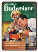 PIWO BUDWEISER METALOWY SZYLD PLAKAT RETRO #08591