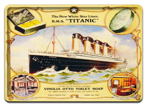 TITANIC METALOWY SZYLD PLAKAT VINTAGE RETRO #08634