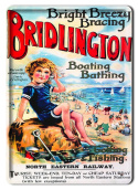 BRIDLINGTON METALOWY SZYLD PLAKAT RETRO #08662