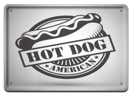HOT DOG METALOWY SZYLD PLAKAT RETRO #09108