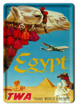 EGIPT METALOWY SZYLD OBRAZEK VINTAGE RETRO #09358