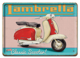 LAMBRETTA METALOWY SZYLD VINTAGE RETRO #09711