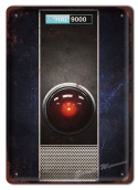 HAL 9000 METALOWY SZYLD VINTAGE RETRO #05509