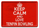 BOWLING METALOWY SZYLD PLAKAT RETRO VINTAGE #09859