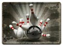 BOWLING METALOWY SZYLD PLAKAT RETRO #09860