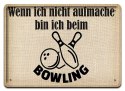 BOWLING METALOWY SZYLD PLAKAT RETRO #09861