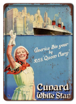 QUEEN MARY METALOWY SZYLD PLAKAT RETRO #06229