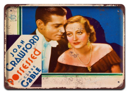 CLARK GABLE METALOWY SZYLD PLAKAT RETRO #06250