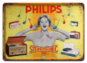 PHILIPS METALOWY SZYLD BLASZKA PLAKAT RETRO #06350