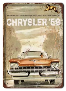 CHRYSLER METALOWY SZYLD BLASZKA PLAKAT RETRO #06352