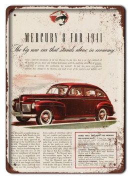 MERCURY METALOWY SZYLD PLAKAT RETRO VINTAGE #06394