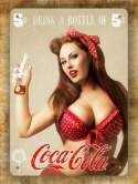 COCA COLA METALOWY SZYLD PLAKAT RETRO #02261