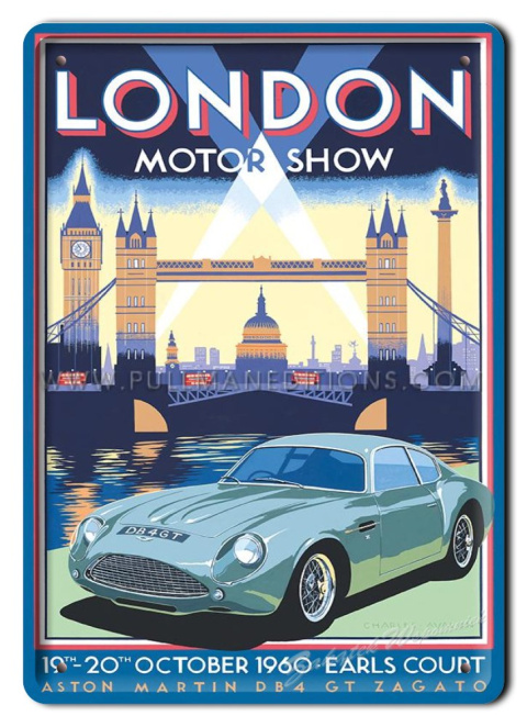 LONDON METALOWY SZYLD OBRAZEK PLAKAT RETRO #02595