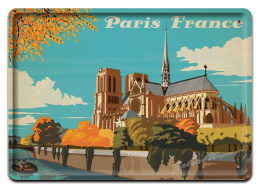 METALOWY SZYLD OBRAZEK PLAKAT VINTAGE PARIS #02593