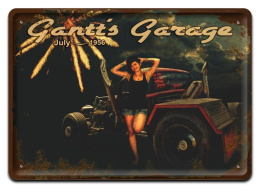 GARAŻ GARAGE PLAKAT METALOWY SZYLD RETRO #10300