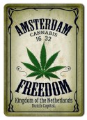 MARIHUANA PLAKAT METALOWY SZYLD RETRO #10381