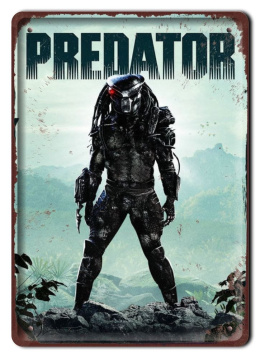 PREDATOR PLAKAT METALOWY SZYLD RETRO #10404