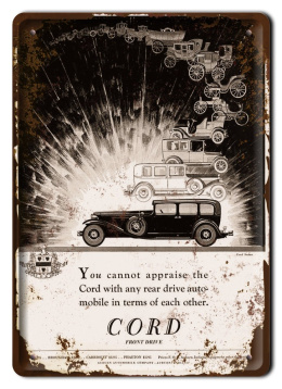 AUTO GARAŻ PLAKAT METALOWY SZYLD RETRO VINTAGE #10877