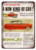 HUDSON JET PLAKAT METALOWY SZYLD RETRO #11082