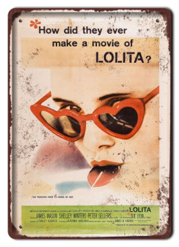 LOLITA PLAKAT METALOWY SZYLD RETRO VINTAGE #11310