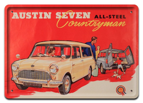 AUSTIN GARAGE METALOWY PLAKAT SZYLD RETRO #07607