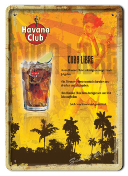 CUBA LIBRE METALOWY SZYLD OBRAZEK VINTAGE #01955