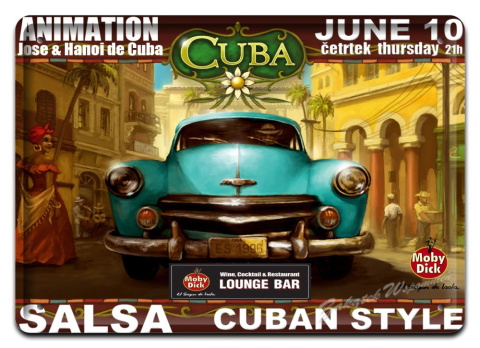 CUBA METALOWY SZYLD PLAKAT OBRAZEK RETRO #02721