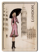 LONDON METALOWY SZYLD PLAKAT VINTAGE RETRO #01819