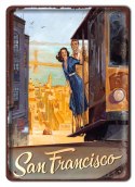 SAN FRANCISCO METALOWY SZYLD VINTAGE RETRO #07721