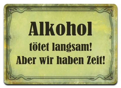 ALKOHOL PLAKAT METALOWY SZYLD OBRAZEK RETRO #20025