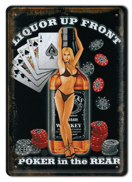 POKER PLAKAT METALOWY SZYLD OBRAZEK RETRO #20101